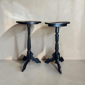 Pair of Vintage 1930s Pedestal Side Tables