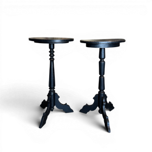 Pair of Vintage 1930s Biedermeyer Pedestal Side Tables