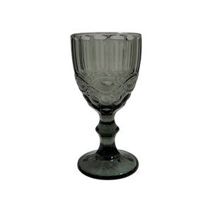 Gray Embossed Retro Wine Glasses