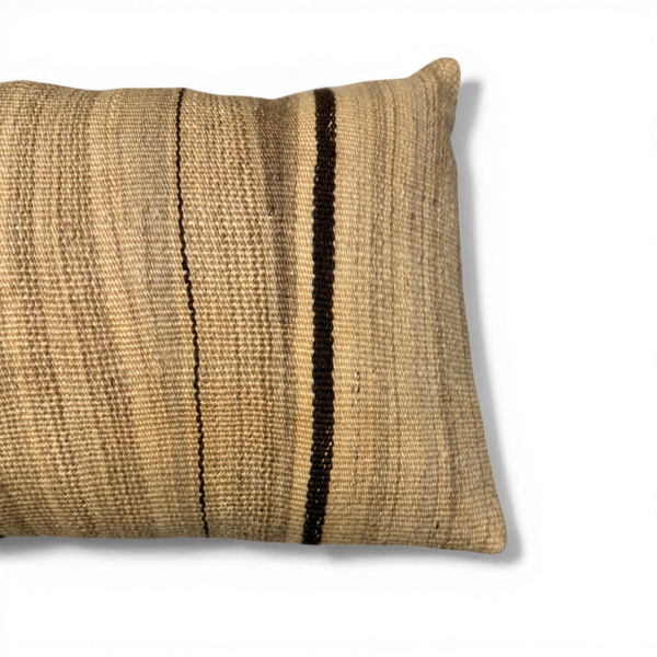 Vintage Fabric Pillow 21" x 11"