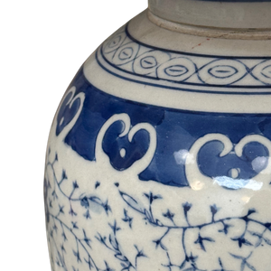 Pair of Vintage Porcelain Ginger Jar Lamps