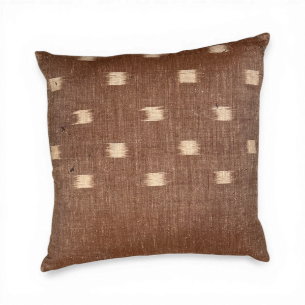 Vintage Fabric Silk Pillow 18" x 17.5"