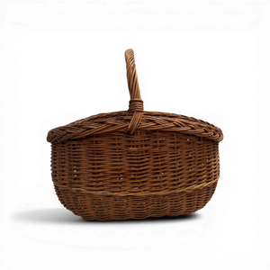 Vintage 20th C. Wicker Basket #1