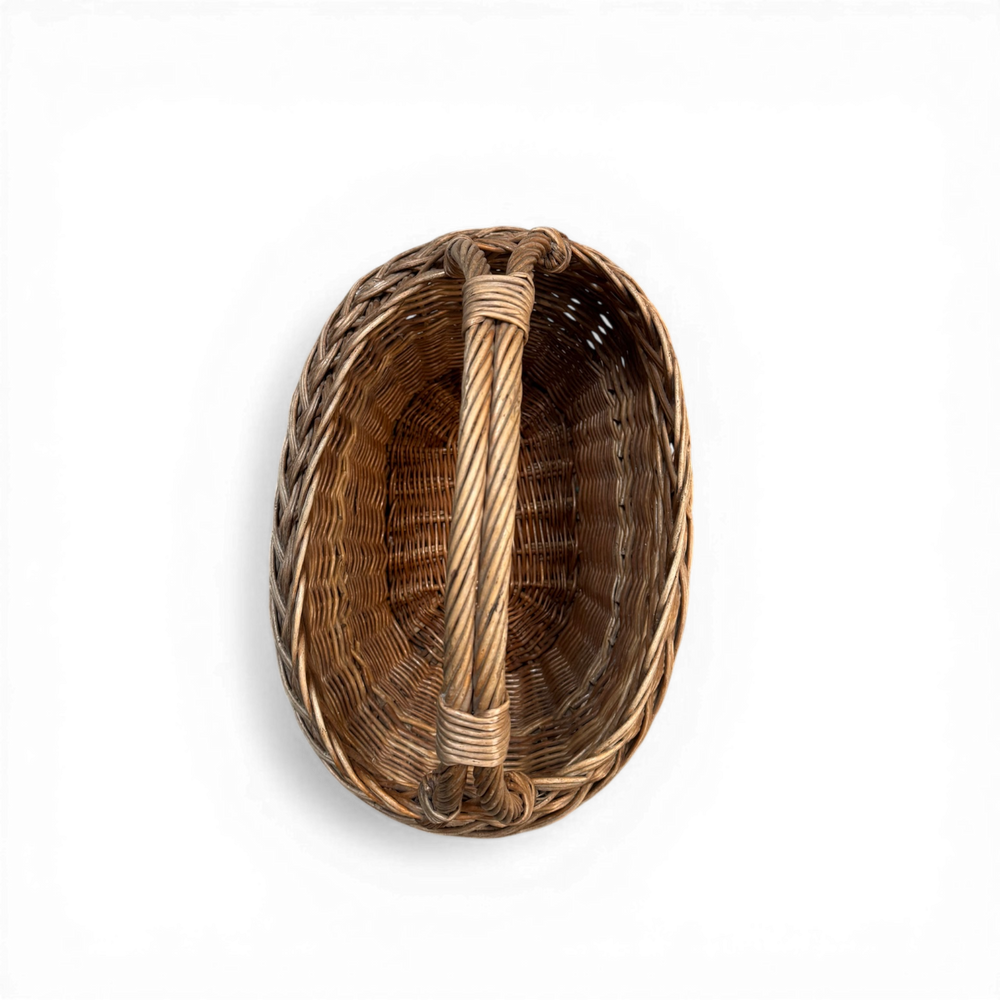 Vintage 20th C. Wicker Basket #2