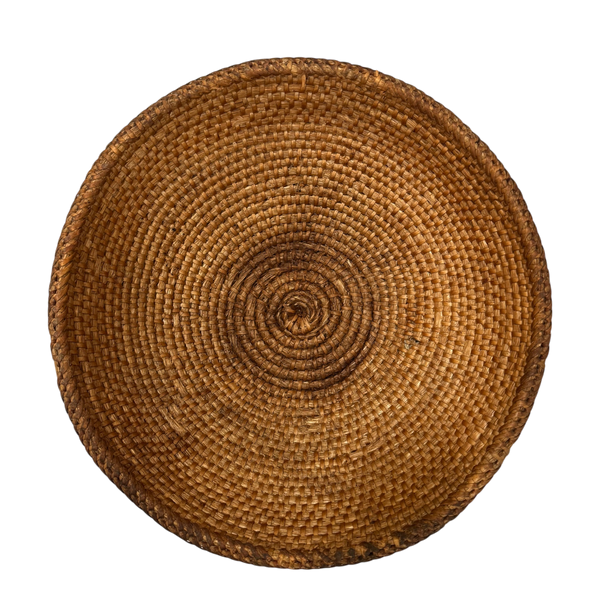 Vintage Budapest Round Basket