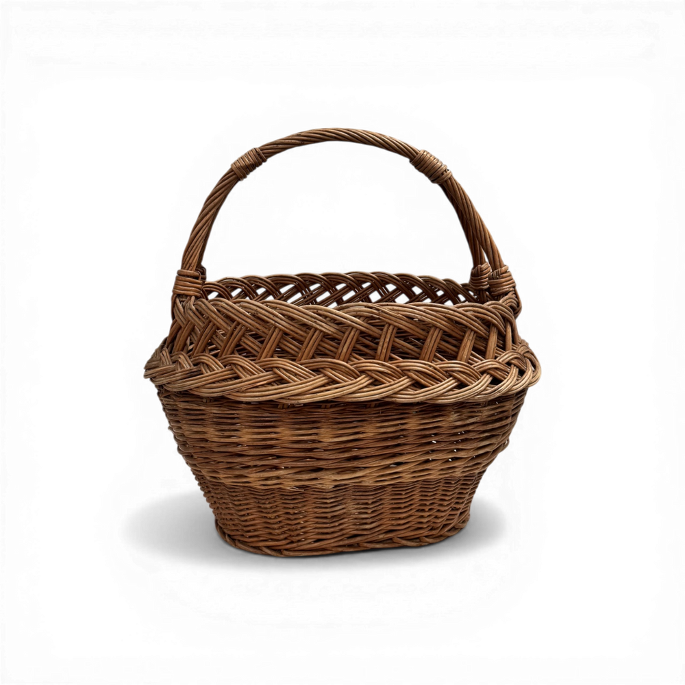 Vintage 20th C. Wicker Basket #2