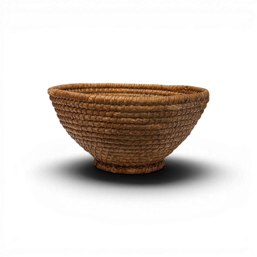 Vintage Budapest Round Basket