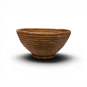 Vintage Budapest Round Basket