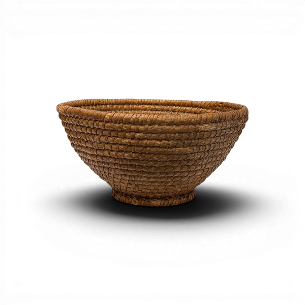 Vintage Budapest Round Basket