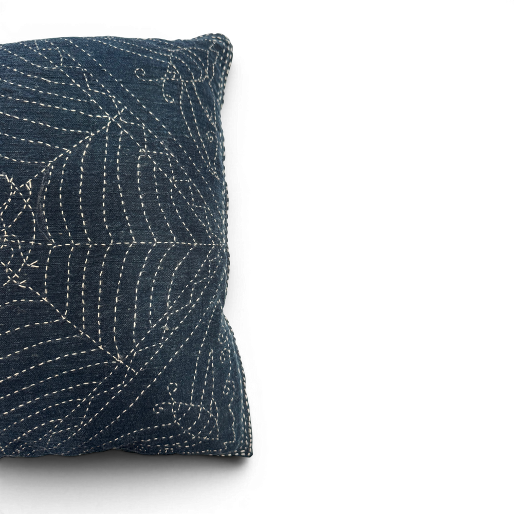 Vintage Fabric Pillow 14" x 14"