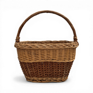 Vintage 20th C. Wicker Basket #3