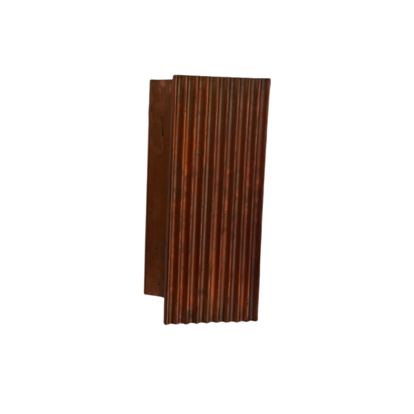Ranch Copper Sconce | Aged Copper w/ Flutes