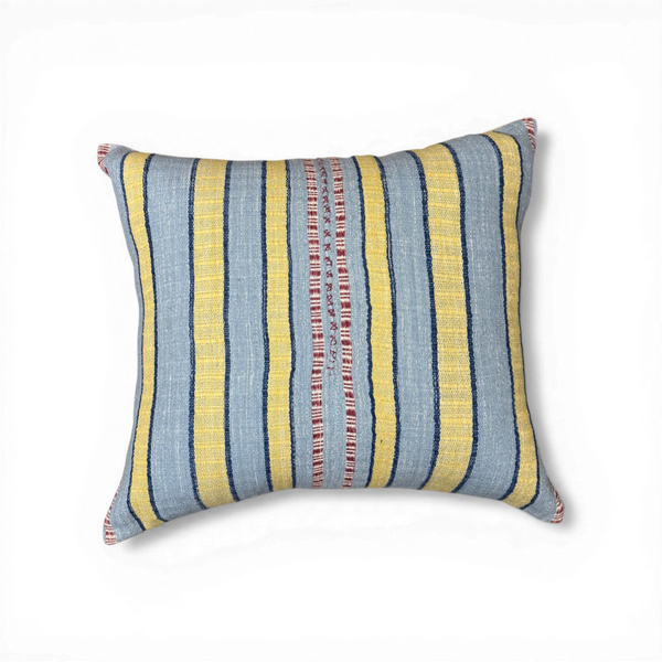 Vintage Fabric Pillow w/ Trillium 19.5" x 18"