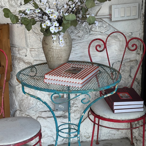 Vintage Outdoor Bistro Table