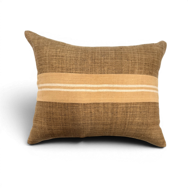 Vintage Fabric Pillow 19" x 14"