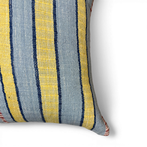 Vintage Fabric Pillow w/ Trillium 19.5" x 18"