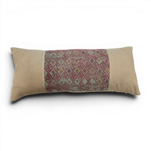 Vintage Fabric Pillow 24" x 10"