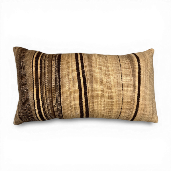 Vintage Fabric Pillow 21" x 11"