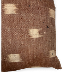 Vintage Fabric Silk Pillow 18" x 17.5"