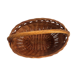 Vintage 20th C. Wicker Basket #4