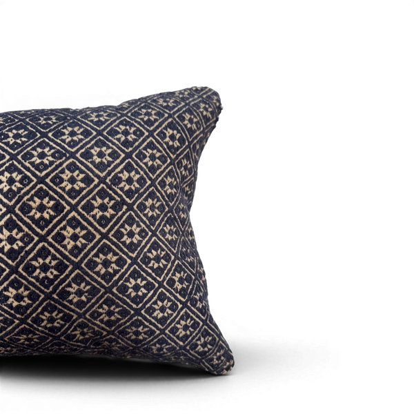 Vintage Fabric Pillow 18.5" x 12"