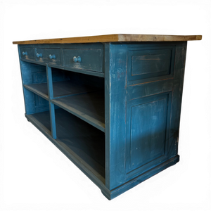 Vintage Counter with Wooden Pulls