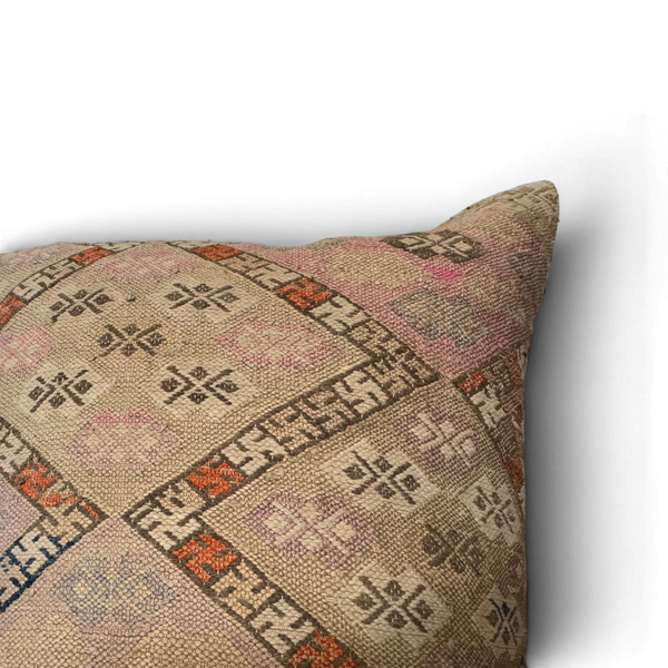 Vintage Fabric Pillow 18" x 12.5"