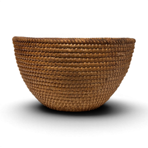 Vintage Budapest Round Basket Small