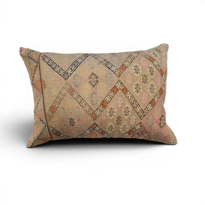 Vintage Fabric Pillow 18" x 12.5"