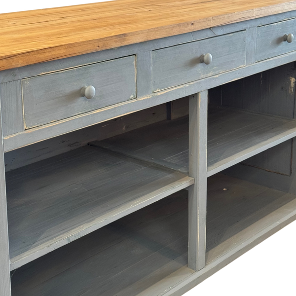 1950's Vintage Counter with Wooden Pulls