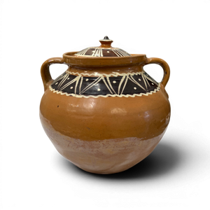 Vintage Folk Ceramic Jar