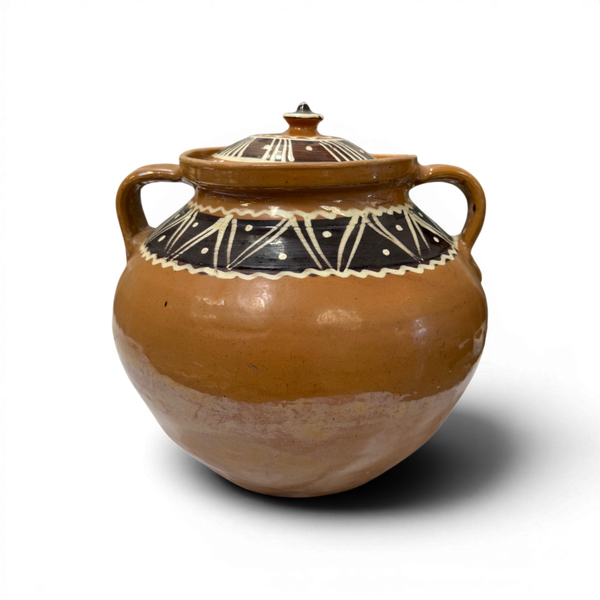 Vintage Folk Ceramic Jar