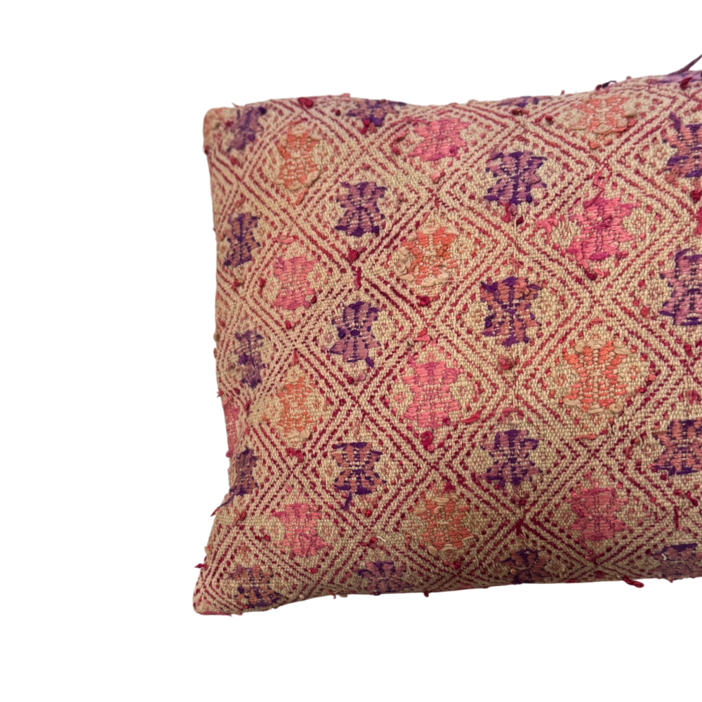Vintage Fabric Pillow 17.5" x 10.5"