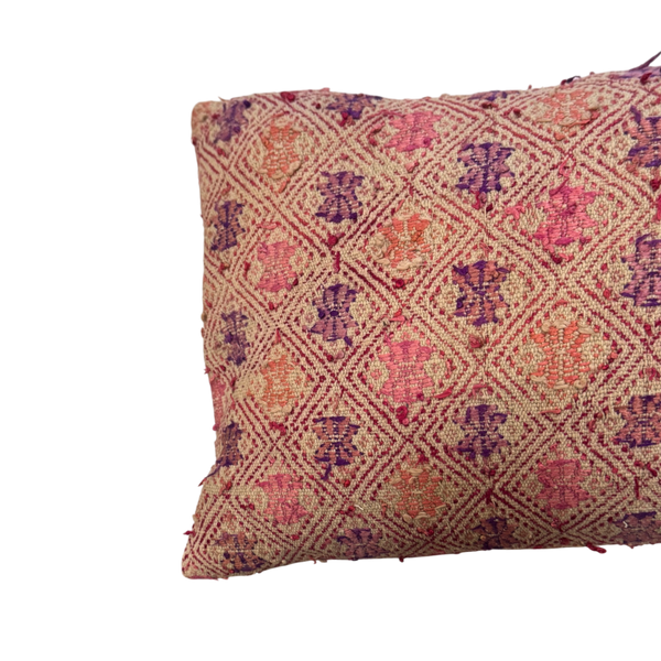 Vintage Fabric Pillow 17.5" x 10.5"