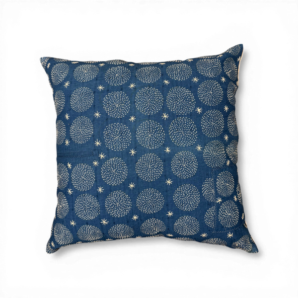 Vintage Fabric Pillow w/ Trillium 20.5" x 20"