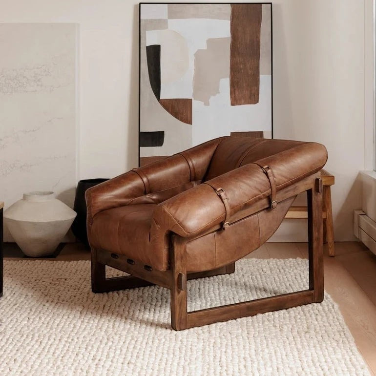 Bellos Accent Chair Open Road Brown