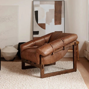 Bellos Accent Chair Open Road Brown