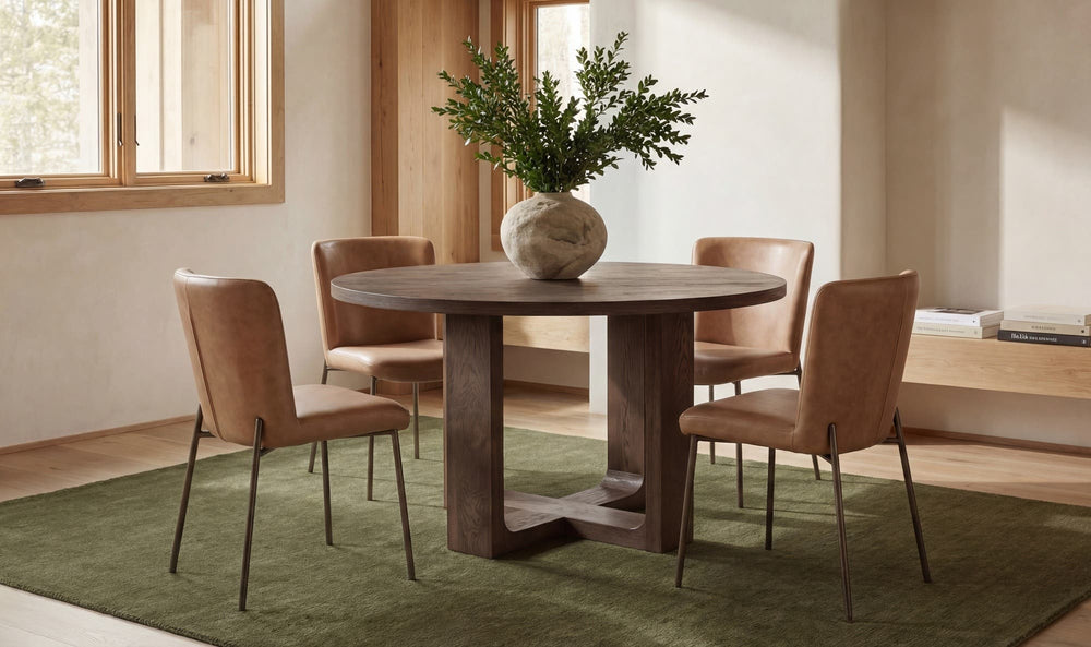 Hayes Dining Table Rustic Brown