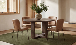 Hayes Dining Table Rustic Brown