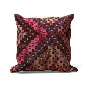 Vintage Kilim Pillow • 28” x 28”
