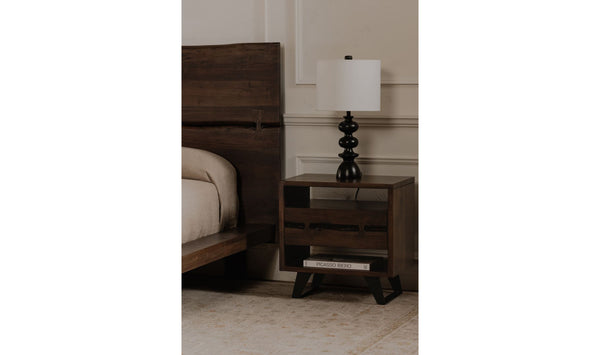 Madagascar Nightstand Dark Brown