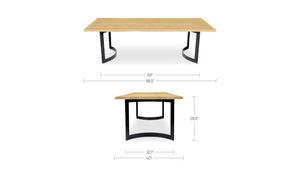 Bent Dining Table Small Oak