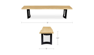 Bent Bench Extra Small Oak