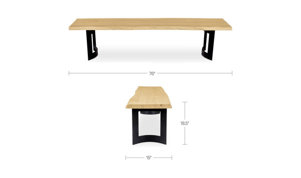 Bent Bench Extra Small Oak
