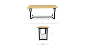 Bent Counter Table Oak