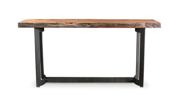 Bent Console Table Brown