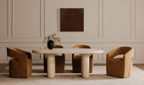 Warby Outdoor Dining Table Beige