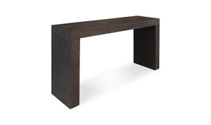 Evander Console Table Rustic Brown