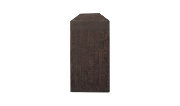 Evander Console Table Rustic Brown