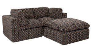 Cates Nook Modular Sectional Navy And Brown